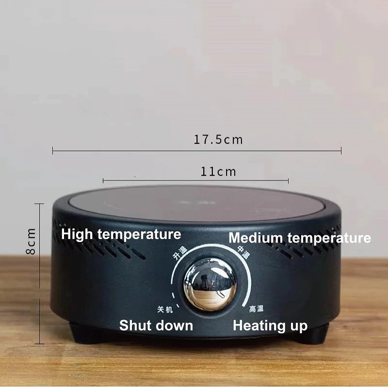 700W Electric Ceramic Stove Knob Operation Tea Maker 2 Gear Water Boiler Multifunctional Coffee Heating Stove Portable Tea Stove 2