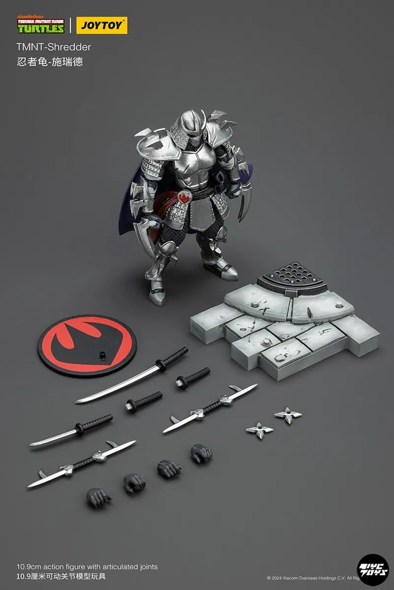 JOYTOY TMNT Shredder 1/18 Genuine Action Figure TMNT-Foot Clan A Foot Clan  B 3PCS Anime Teenage Mutant Ninja Turtles Model - AliExpress, image size:800x1199