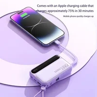Batterie externe VIVO 50000mAh 120W à charge ultra-rapide, portable, avec câbles 4-en-1, pour iPhone 2026, nouvelle batterie externe grande capacité 6