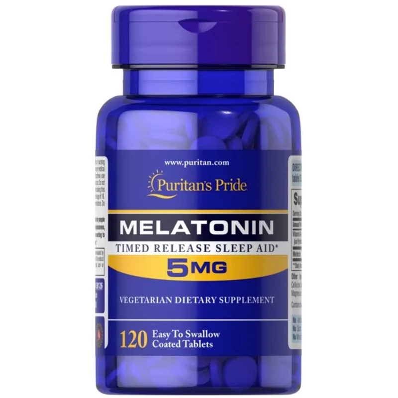 

120 Pills 5mg Melatonin Tablets Pineal Gland Tablets Calming Helping Sleep Quickly Improving Sleep Health Food