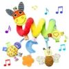 Baby Crib Hanging Rattles Toys Car Seat Toy Soft Mobiles Stroller Crib Cot Spiral Toy Pram Hanging Dolls for Babies Newborn Gift 1