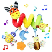 Baby Crib Hanging Rattles Toys Car Seat Toy Soft Mobiles Stroller Crib Cot Spiral Toy Pram Hanging Dolls for Babies Newborn Gift 1