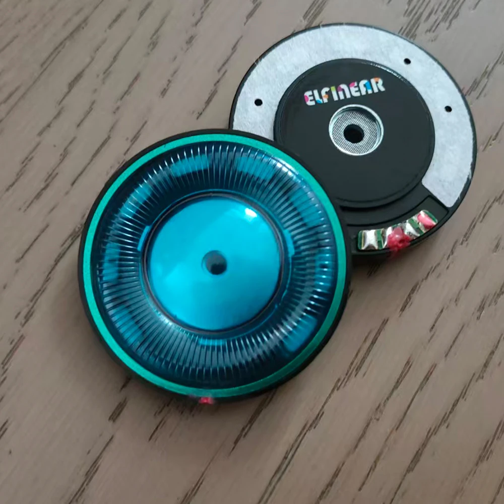 ELFINEAR Azure Drive 50mm Hochwertiger N52-Treiber 32Ω 120dB für DIY-Kopfhörer-Modifikation, Inklusive Kostenlosen Edelstahlgittern