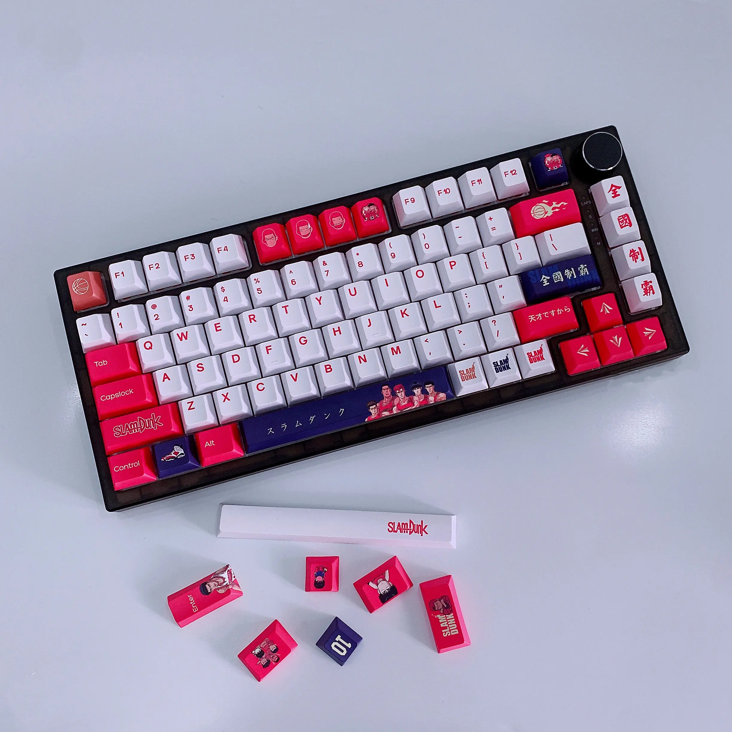 

PBT Keycaps 134 Keys Cherry Profile DYE-SUB Anime Basketball Personalized Keycaps For Cherry MX Switch Mechanical Keyboard