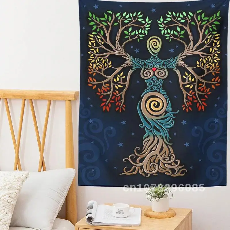 

Life Tree Wall Decoration Picnic Mat Bedspread Sheet Wall Decor Room Decor Tapestry Art Tarot Enigmatic Wall Art Dorm Room