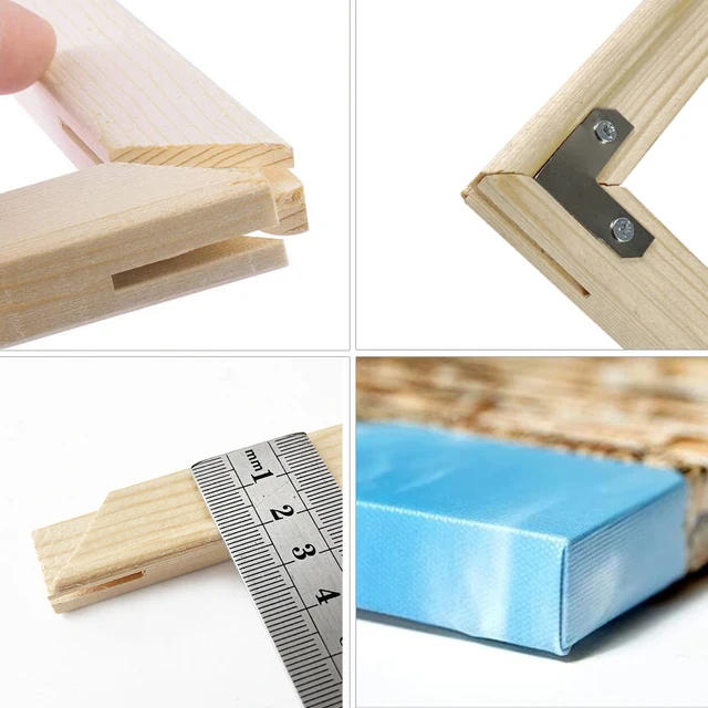 Solid Wood Canvas Picture Frame Kit DIY Stretcher Bars for Canvas