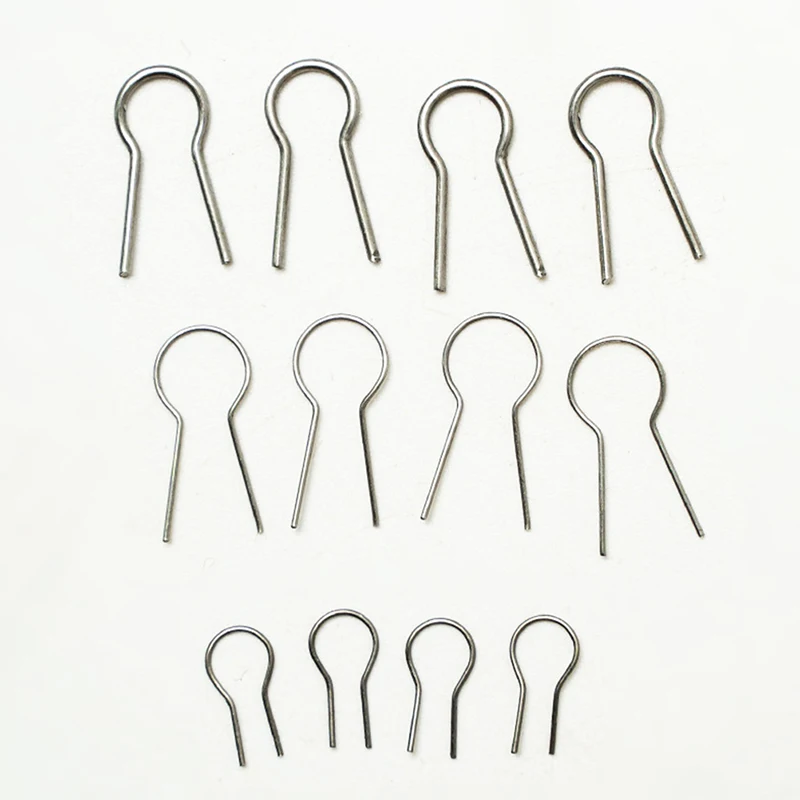 50/100PCS 고온 저항 텅스텐 와이어 교수형 발사 후크 점프 링 도자기 장식 옷걸이 도자기 교수형 반지