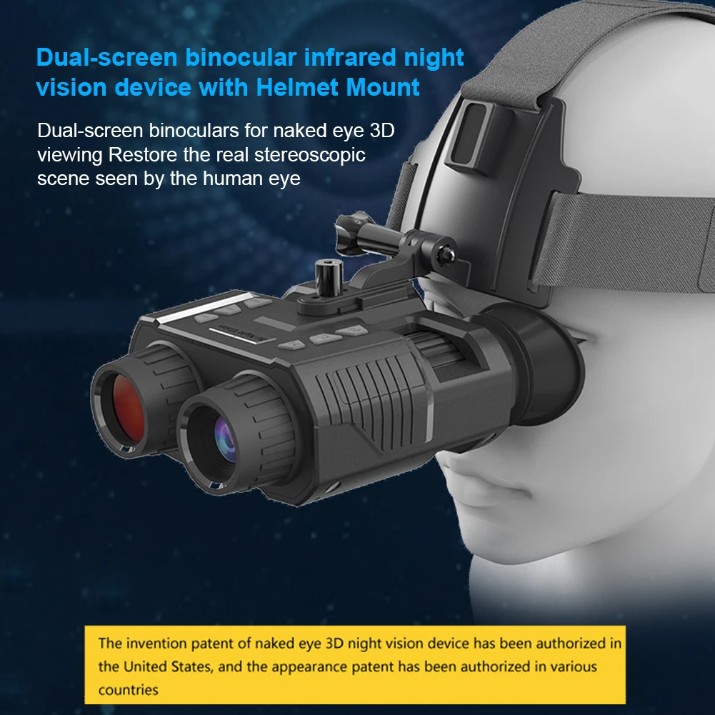 NV8000 Helmet HD Infrared Night Vision Device, 3D Hunting Video Camera, Outdoor Camping Tent, Travel Binoculars