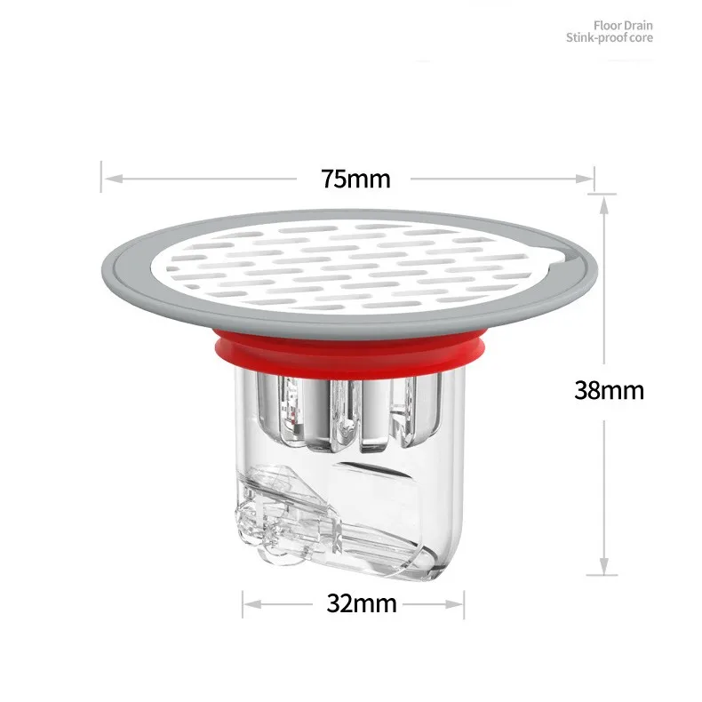 Description Picture 2 of itemFloor Drain Universal Deodorant Toilet Sewer Seal Drain Core Sink Water Filter Strainer Plug Trap Kitchen Bathroom Accessories