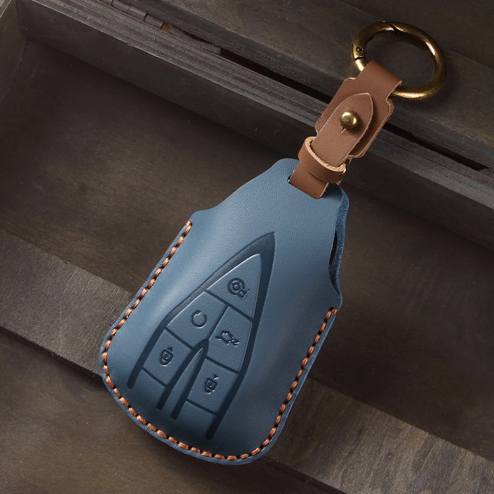Premium Car Key Cover Shell - Sleek Protective Case & Keychain Accessory