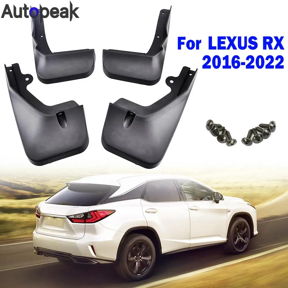 

4X For LEXUS RX RX350 RX450h RX200T RX350L RX300 AL20 2016 - 2022 Car Mud Flaps Splash Guard Front Rear 2017 2018 2019 2020 2021