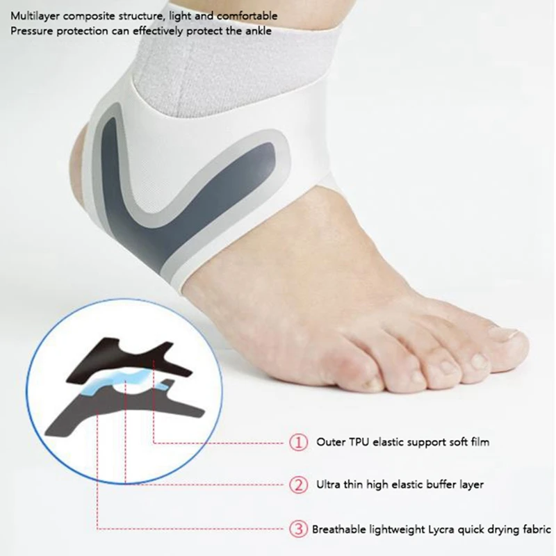 Running Sports Ankle Brace for Men Women Adjustable Compression Ankle Wrap Support Breathable S-XL Support Brace Protector ankle support ankle straps fitness ankle straps ankle support brace