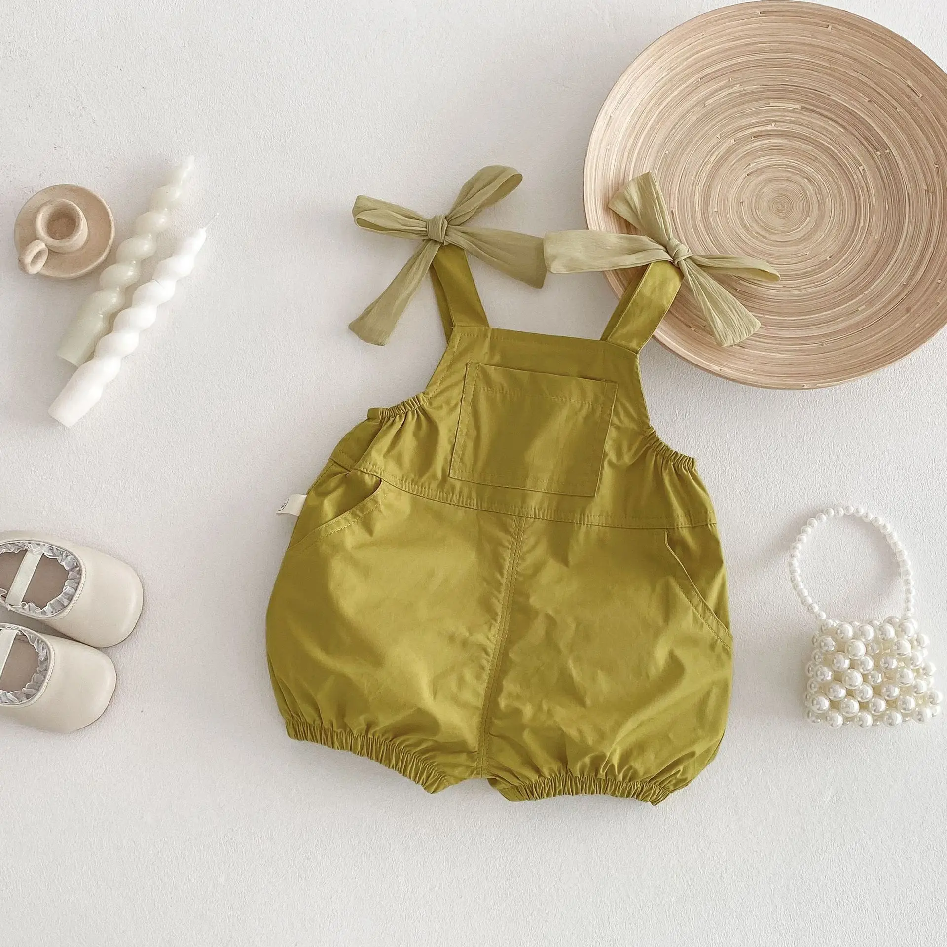 Girls’ Summer Bow Strap Shorts 2