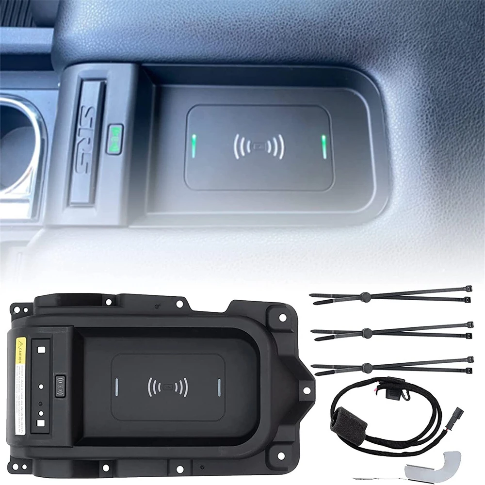 

Car ​Center Console Wireless Charger Tray For Toyota Tundra 2014-2021 00016-34506 Fast Charging Phone Holder Pad