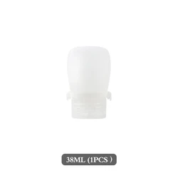 Leak - Proof Silicone Travel Bottles - Refillable Squeezable Containers for Toiletries and Liquids (30ml Transparent)