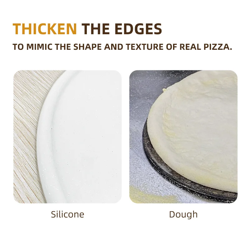 Pizza Bakeware Silicone Dough Pizza Tossing Spinning 13inch Silicone Pizza Crust for Professional Chef Tools