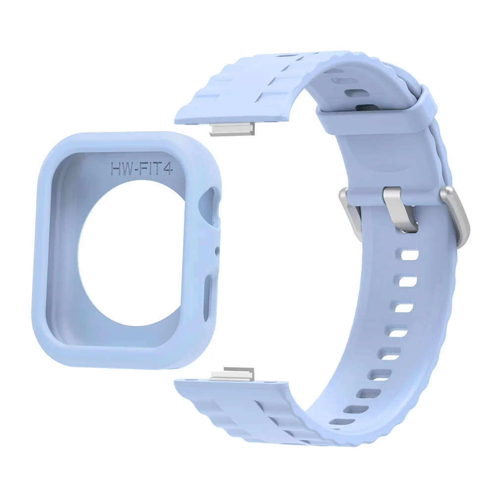 Silicone Strap & Protective Frame for Smartwatch - Versatile Wristband Accessories