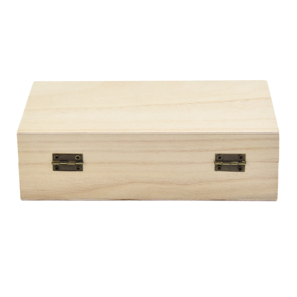 

Wooden Storage Box Manual Polishing Metal Buckle Natural/Light/Dark 1PCS 20*10*6cm Environmental Protection Brand New