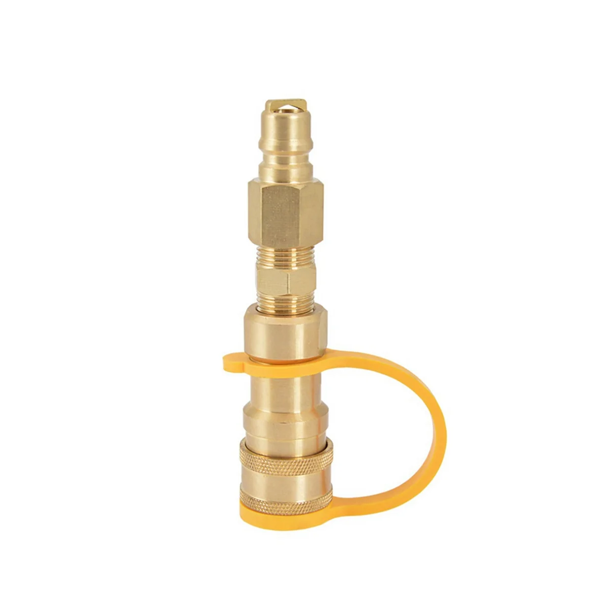 3/8 Inch Natural Gas Quick Connector Brass Propane Adapter Fittings for LP Gas Propane Hose Quick Disconnect