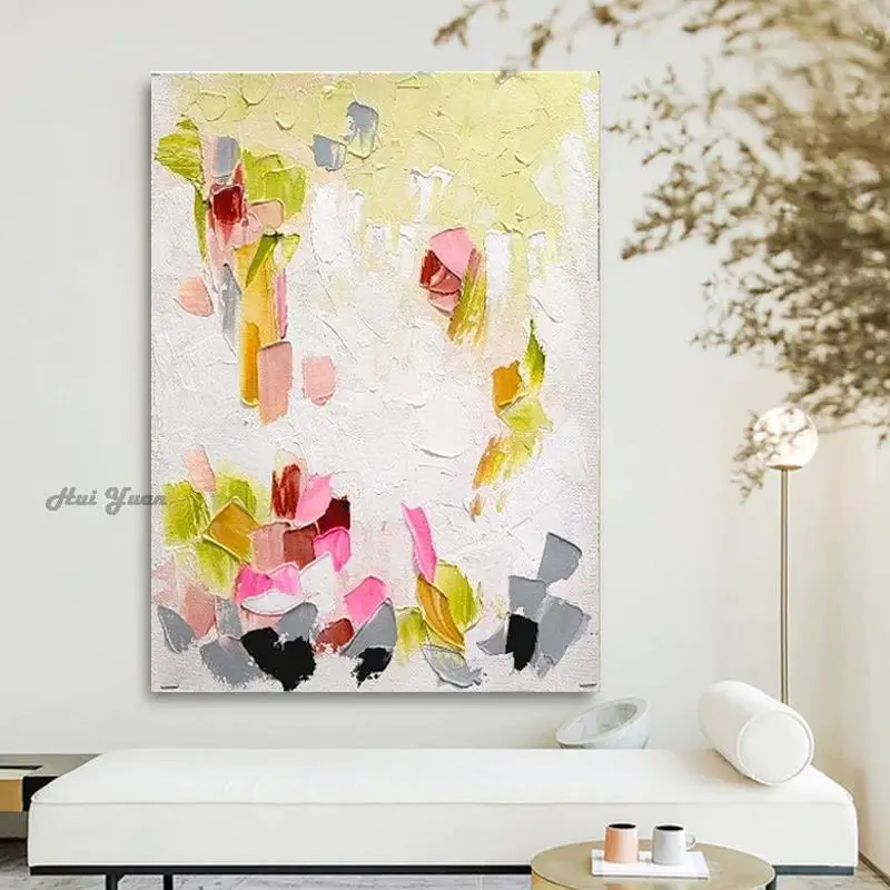 

Modern New House Wall Decoration Palette Knife Heavy Textured Thick Oil Painting Acrylic Abstract Canvas Art Piece home Decor