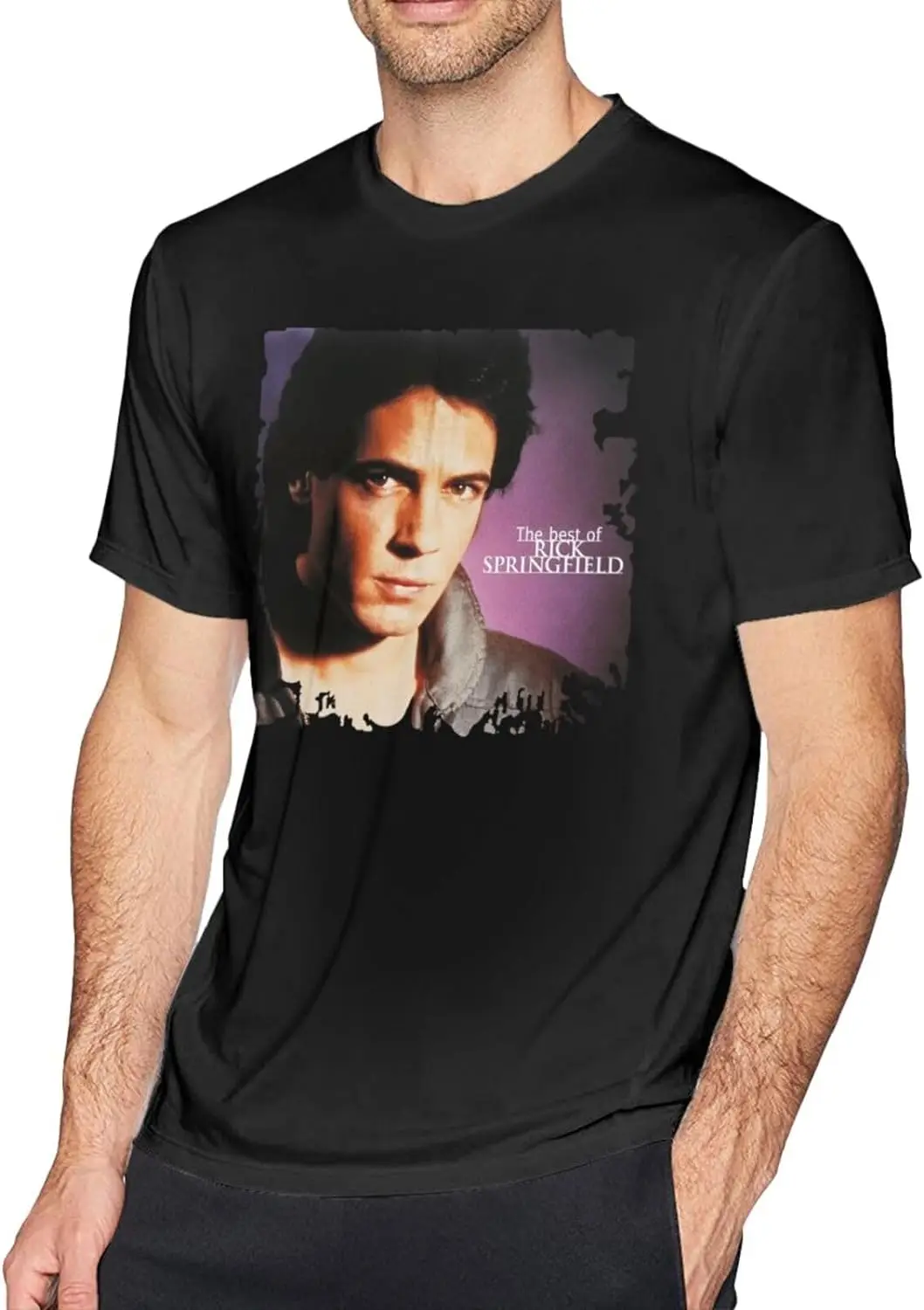 

Мужская хлопковая футболка с круглым вырезом и коротким рукавом