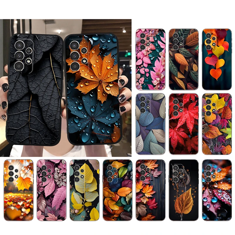 

Leaf Leaves Phone Case For Samsung A52S A21S A33 A23 A13 A14 A32 A52 A53 A54 A51 A71 M51