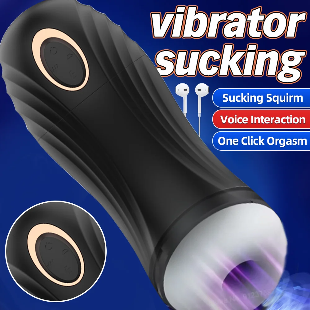 Male Masturbator Sucking Vibrating One-Click Orgasm Sexy Moaning Massager Men's Pocket Pussy Penis Trainer Adult Sex Toy For Men_voghion.com