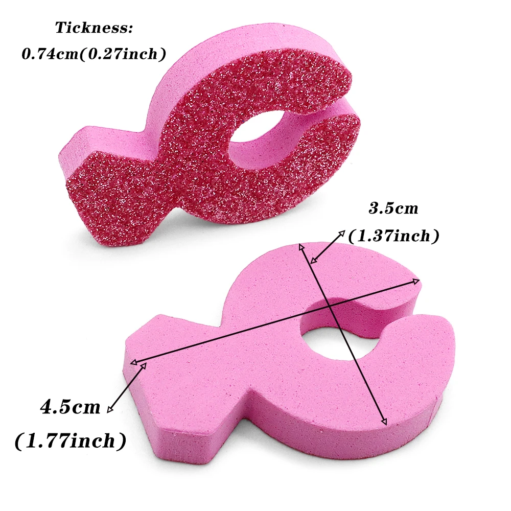 100Pcs Pink Diamond Toe Separators Nail Polish Finger Toenail Dividers Polish Grooming Soft Sponge Toe Spacers Pedicure