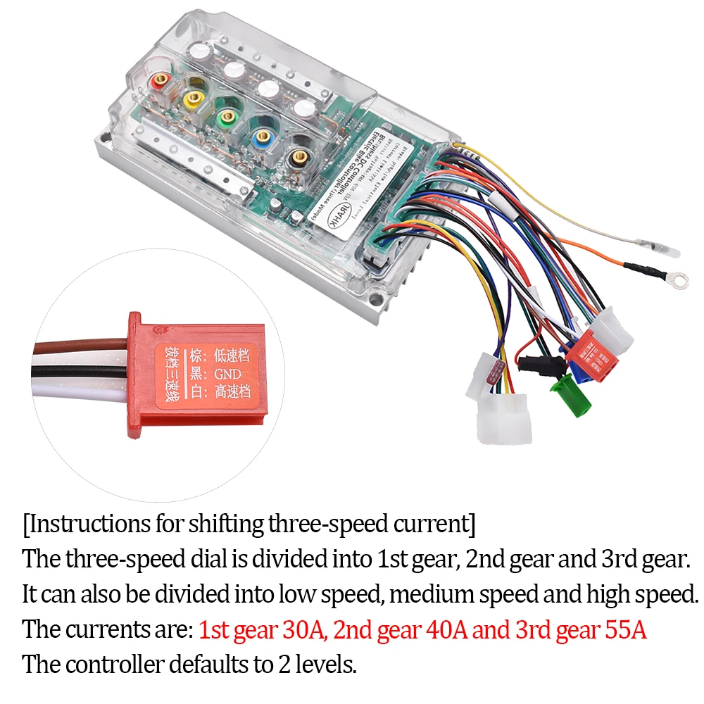 JRAHK 72V 3000W BLDC Controller Electric motorcycle 60v 2000W Electric Scooter Controller 48V 1000W E-Bike Accessories electric bike controller electric scooter controller electric bike parts electric scooter parts