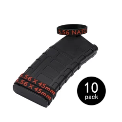 Ideagle 5.56 Magazine Marking Bands, 10 Pack 556 NATO Mag Bands 5.56×45mm