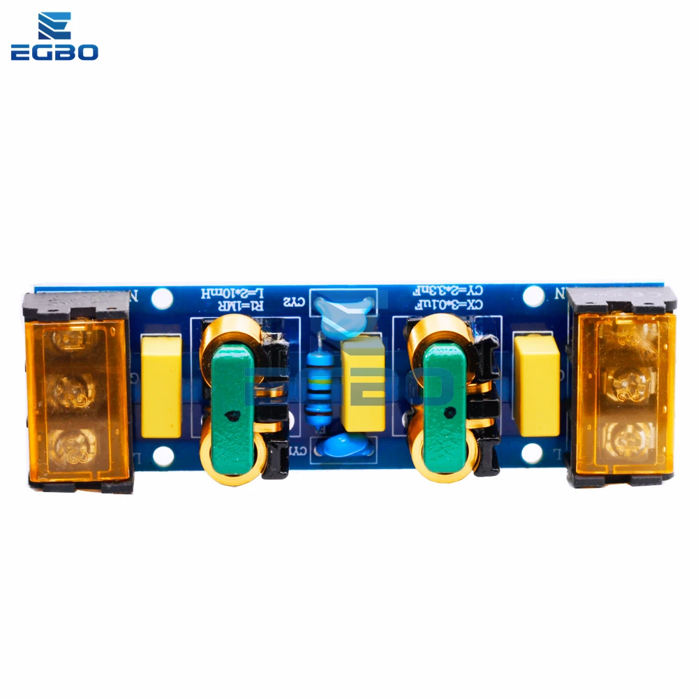 1PC 6A Filtro di Alimentazione EMI Ad Alta Frequenza 2 Stage di Alimentazione EMI Filtro Scheda Filtro passa-basso per la Conversione di Frequenza - Image 2