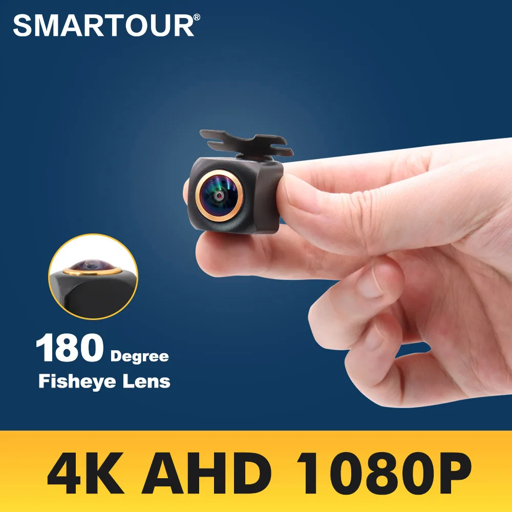 

Car Rear View 1920x1080P HD AHD Reverse Camera 180 Degree Fisheye Lens Starlight Night Vision Universal Vehicle Camera