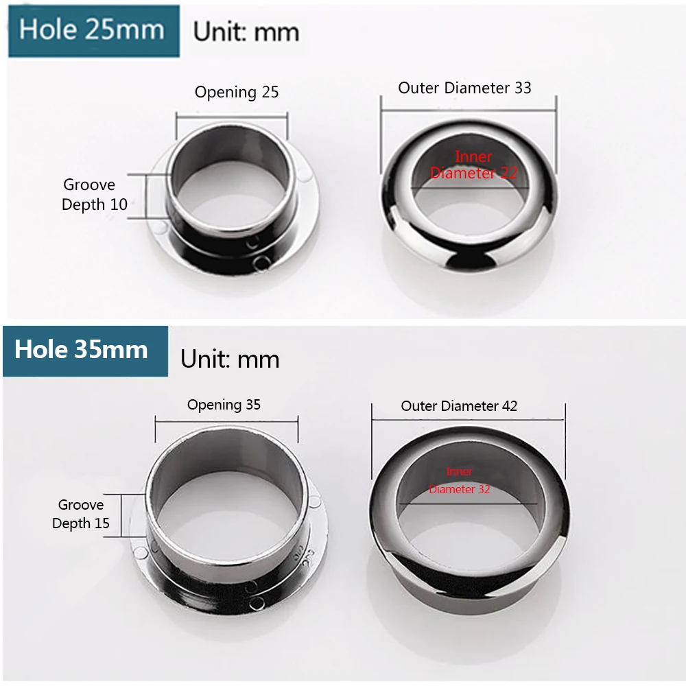 Cable Organizer 25-80MM Office Desk Cable Grommets Wire Hole Cover Desk Table Cable Fastener Computer Outlet Port Wire Rack Organizer