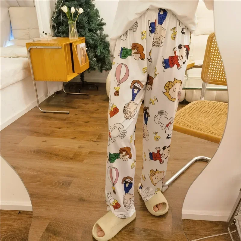 New Snoopy Pants for Women Fall Spring Casual Trousers Generous Pajamas Gifts for Girls Nightgown Indoor Outdoor Peanuts Pants AliExpress