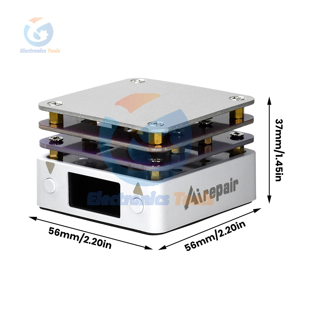 PD65W 미니 핫 플레이트 디지털 납땜 예열 리워크 스테이션 PCB SMD 보드 납땜 플레이트 히팅 테이블 수리 도구