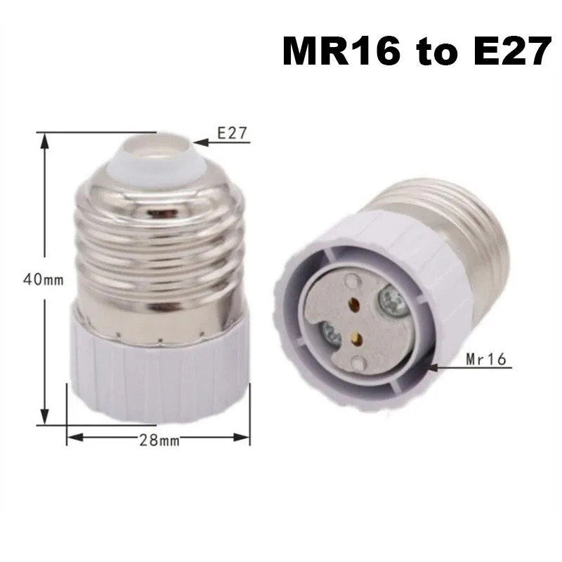 1x E27 E40 E14 to E27 GU10 G9 E12 B22 MR16 LED light Bulb Holder Converter AC base power Socket Adapter lampholder For Corn lamp QB19SG