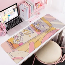 Kawaii adorável 80x30cm xl lockedge grande jogo mouse pad computador gamer csgo teclado mouse tapete hiper besta mesa mousepad para pc