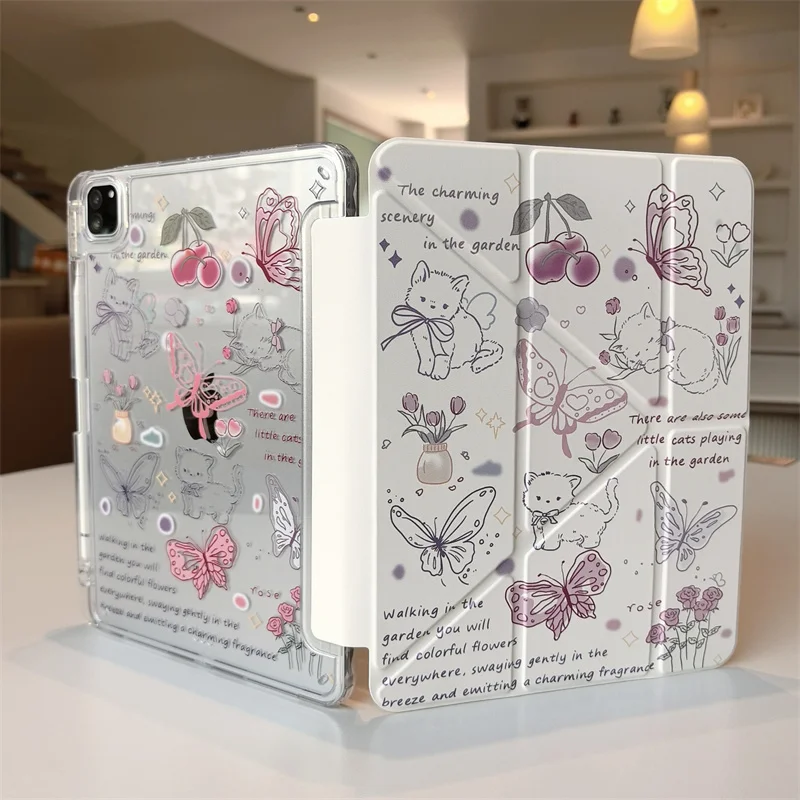 Durable Transparent Tablet Case with Shockproof Protection