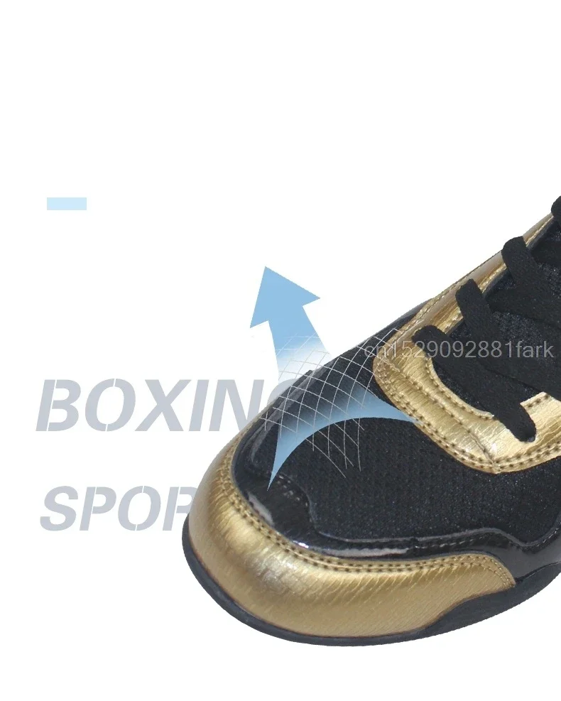 Men Wrestling Shoes Lightweight Boxing Martial Arts Taekwondo Sanda Training Shoes Fighting Wrestling Sneakers Plus Size 36-47