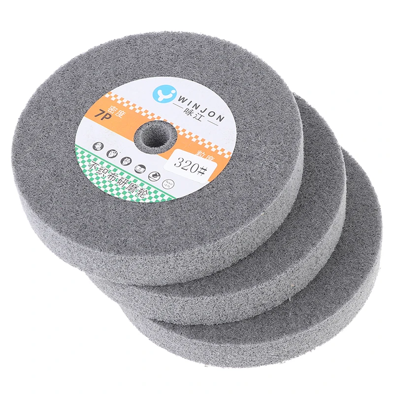 1PC15025mmStainlessSteelPolishingBuffingWheelBenchGrinderAbrasiveWheel.jpg