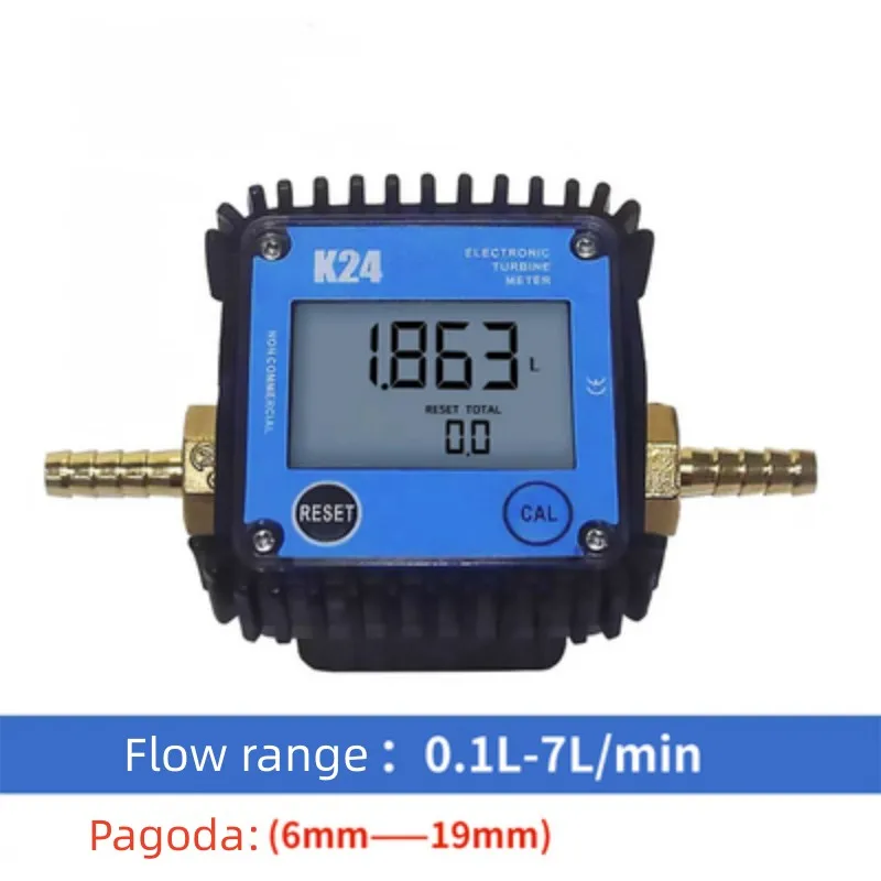 G1/4" G1/2" Micro Flow Digital Display Meter Gear Flow Meter Diesel Gasoline Oil Hydraulic Oil Soy Oil Water 0.1-10L/min Pagoda