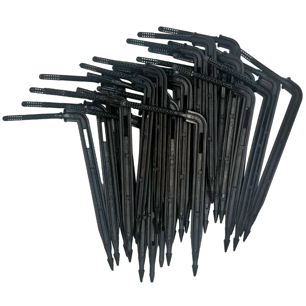 Greenhouse Garden 50PCS Bend Drip Arrow Dripper Micro Drip Irrigation Kit Emitter fit 3/5mm Hose Watering Saving Dripper Flowers 2
