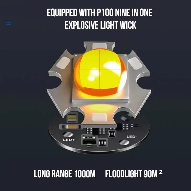 미니 XHP50 슈퍼 브라이트 LED 손전등, USB 토치 충전식 줌 낚시 랜턴, 하이킹 캠핑용 강력한 3 가지 조명 모드