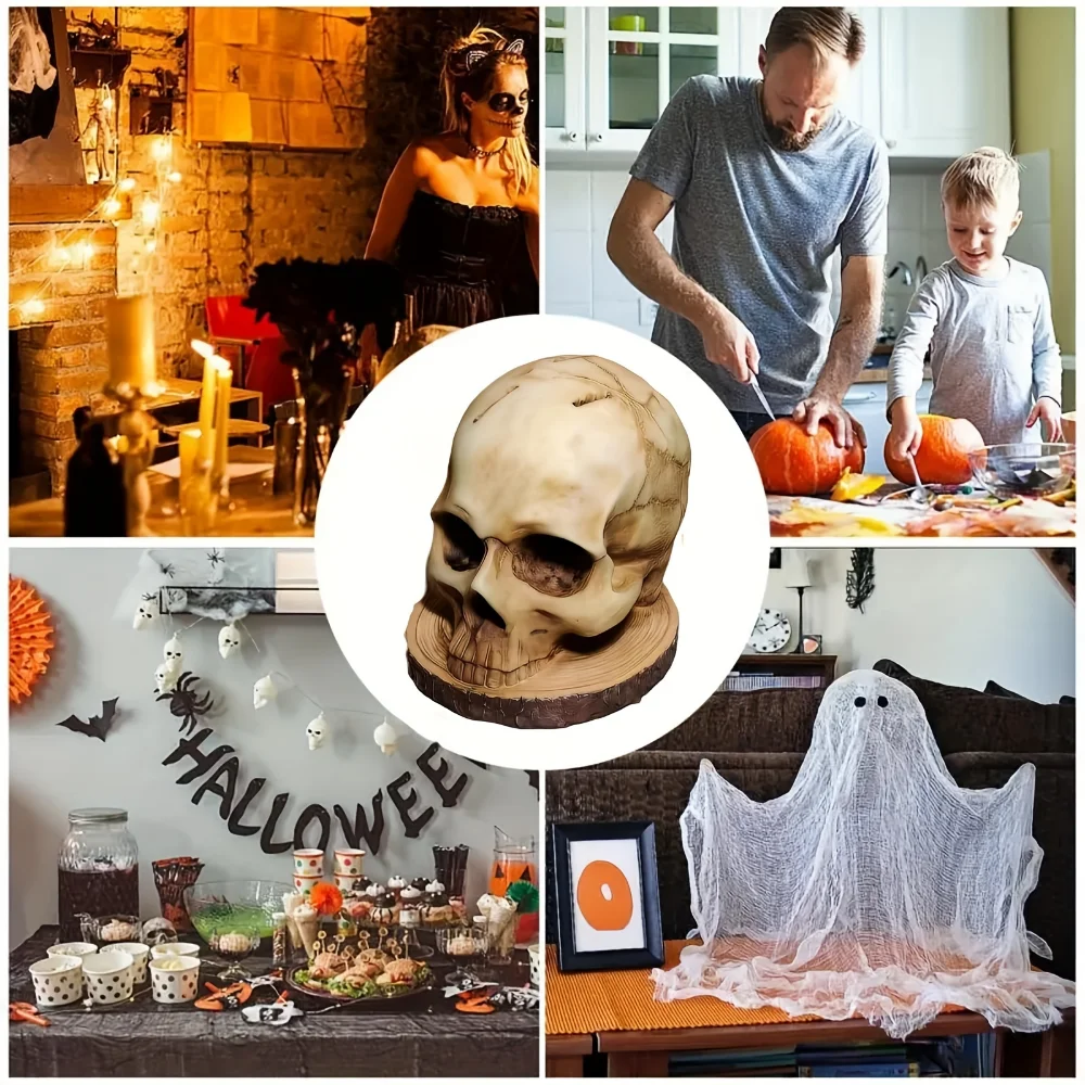 Kitchen Knives Holder Skull 4