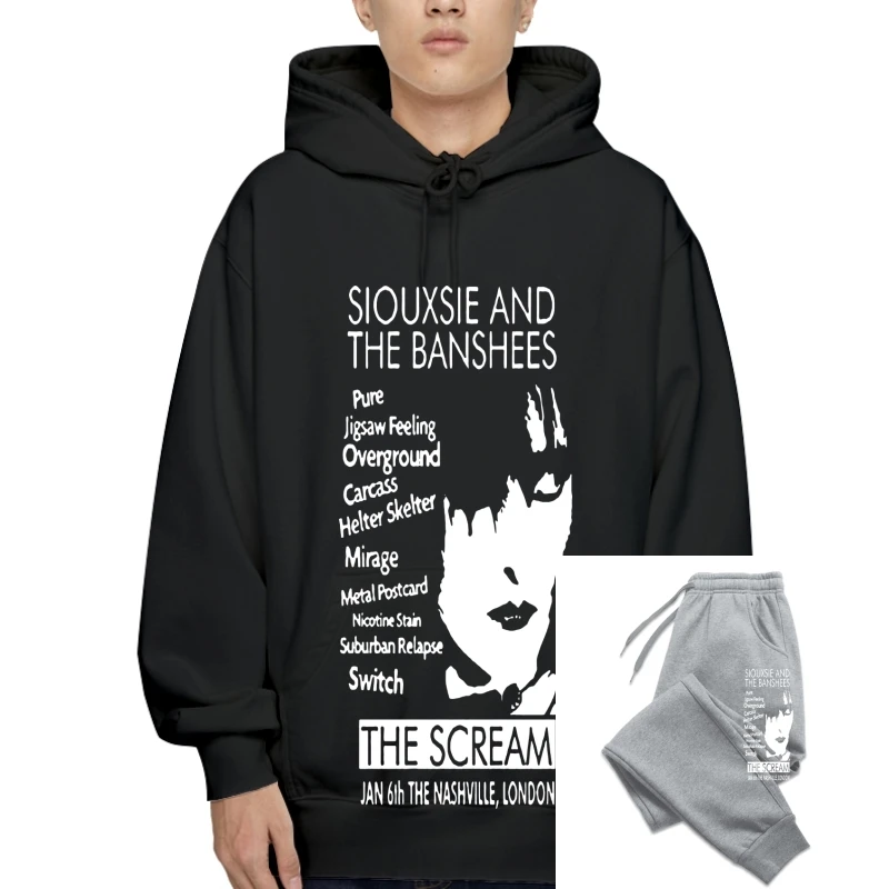 

Siouxsie and the Banshees The Scream Gig SweaHoody Sweatshirt Hoodie Black or Blue