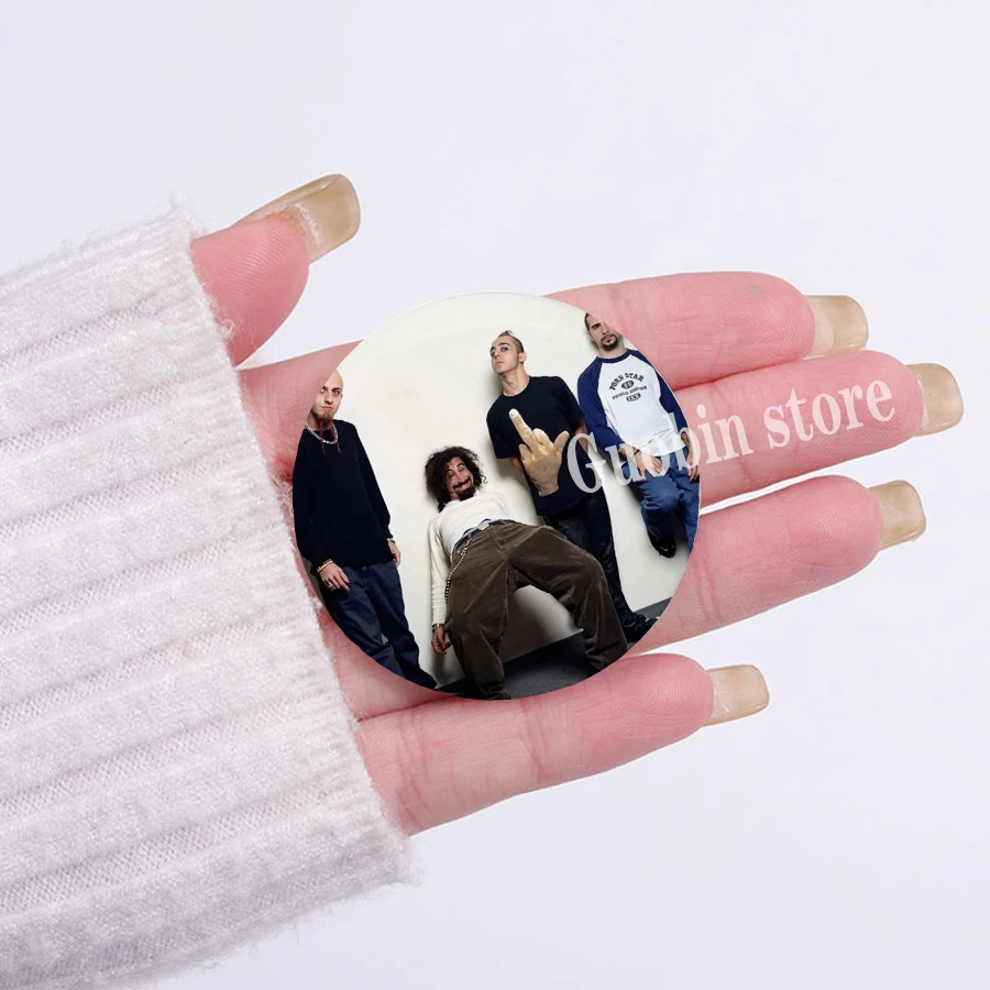 New Heavy Metal Band System of A Down Soft Button Pin Rock Band