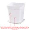 10pcs 7x7cm Plastic Square Flower Pot with Cover Garden Balcony Office Desktop Flower Pot Plant Growing Container 5
