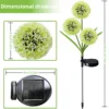 Solar Outdoor Lawn Light Dandelion Courtyard Landscape Decoration Path Light Outdoor Waterproof Sunlight Powered 5