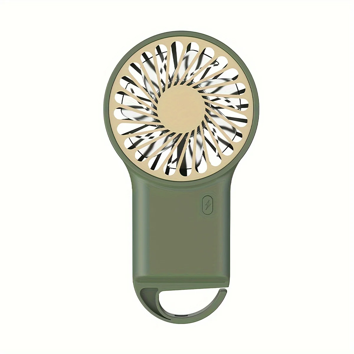 New Mini Portable Fan USB Charging 3-speed Handheld and Desktop Mini Fan with Hanging Function Cartoon Mountaineering Buckle 3