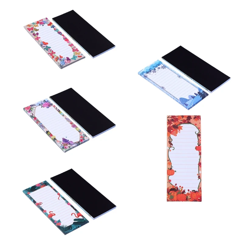 

57EC Magnetic Fridge Notepad Size 3.5 x 9 Reminders on Fridge Lockers Filing Cabinets